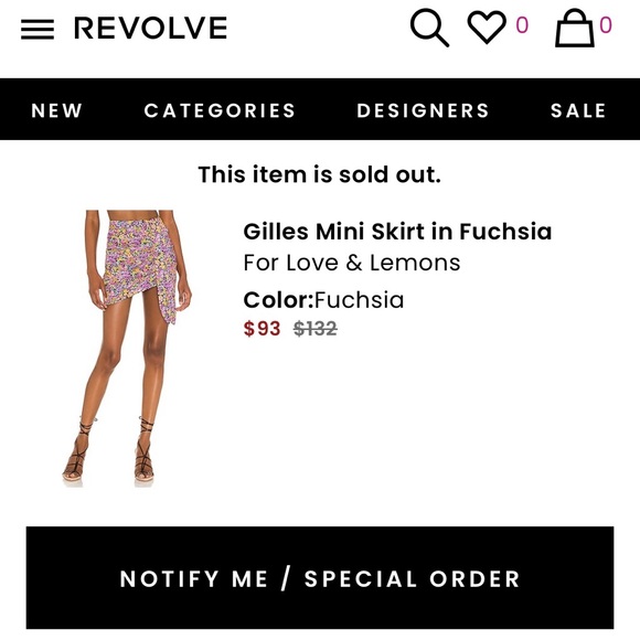 For Love & Lemons Floral Ruched Mini Skirt - Picture 8 of 8